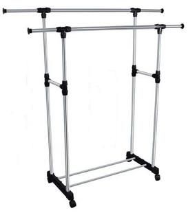 Double Pole Telescopic Clothes Rail