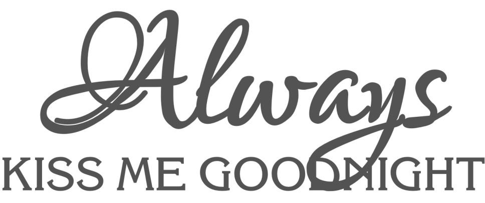 Always Kiss Me Goodnight Wall Art vinyl lady decals vinyl lady always kiss me goodnight romantic Always Kiss Me Goodnight Wall Art vinyl lady decals vinyl lady always kiss me goodnight romantic