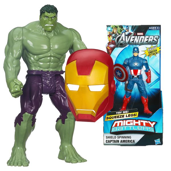 Avengers Super Bundle - Might Battler - Avengers Hero Mask &amp; The Titan Hulk Figurine