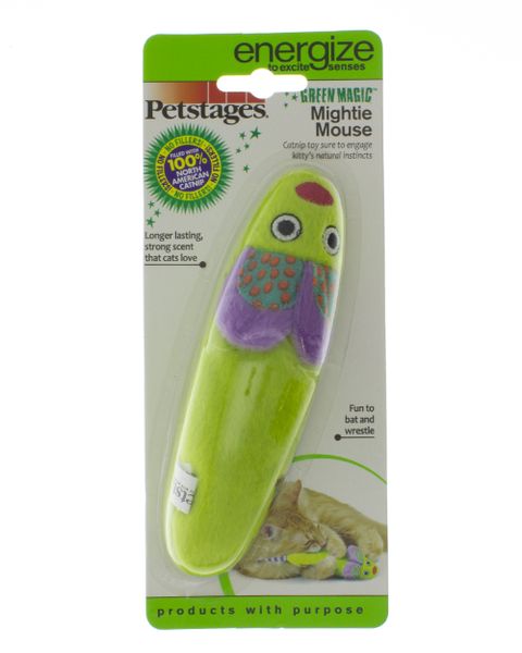 Petstages - Cat Toy Green Magic Mightie Mouse