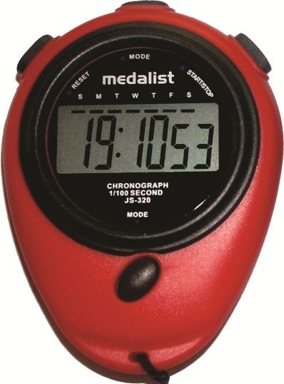 Medalist JS320 Stopwatch - Red