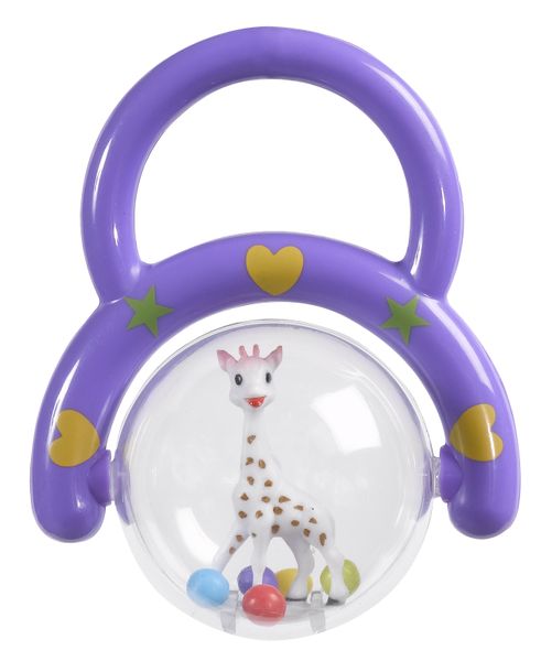 Sophie La Giraffe - Rattle with Handle - Purple