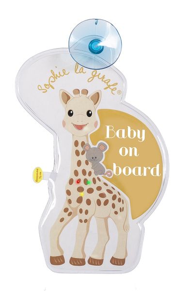 Sophie La Giraffe - Flashing Baby On Board Sign