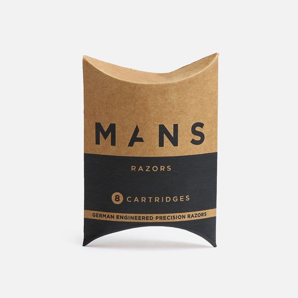 Mans Razors Replacement Blades - Pack of 8 three-bladed Cartridges