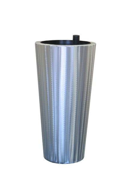 Allsorted Cone Plant Pot / Planter Brushed Aluminium - 790 x 370mm