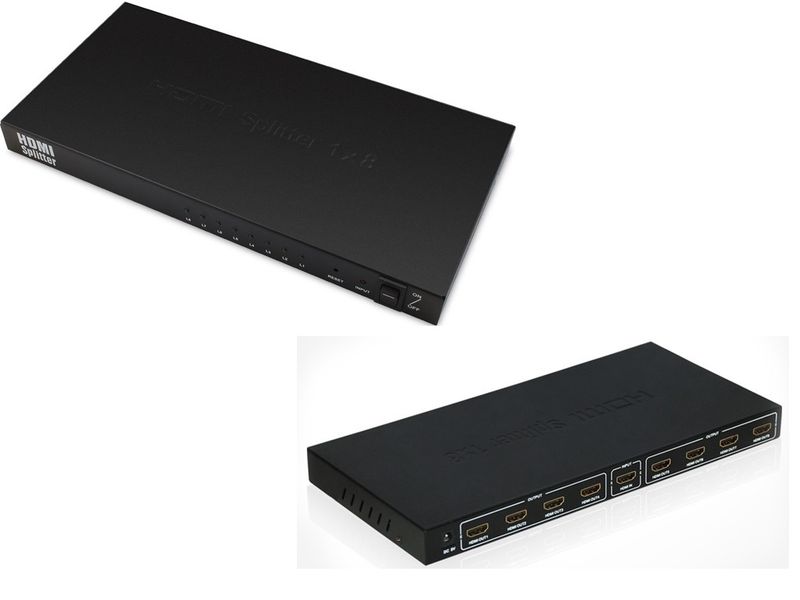 HDCabling - 4K x 2K UltraHD (uHD) HDMI 1x8 Splitter (8 Outputs)