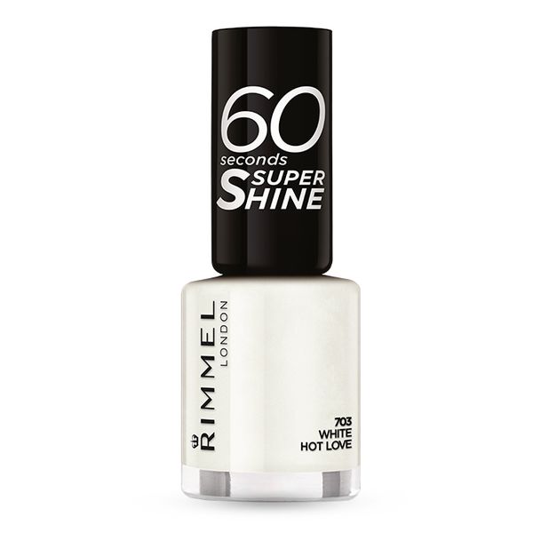 Rimmel - 60 Seconds Super Shine Nail Polish 703 - White Hot Love