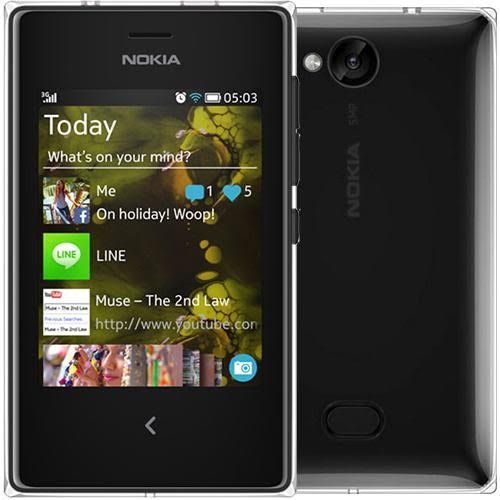 Nokia Asha 503 Single Sim Black - 2G Only