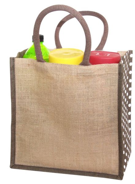 Hally - Polka Dot Jute - Brown