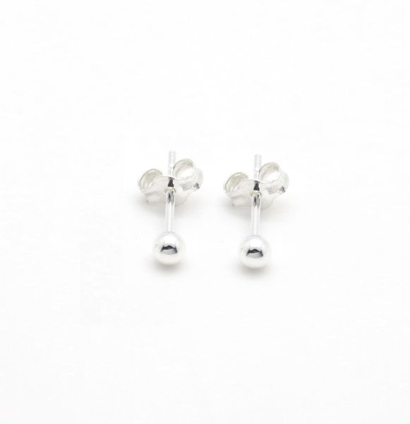 Coeval Sterling Silver 3mm Ball Stud Earrings