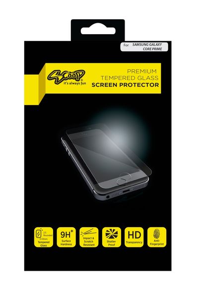 Scoop Tempered Glass for Samsung Galaxy Core Prime