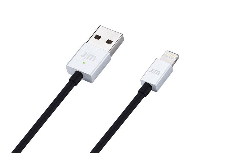 Just Mobile AluCable LED Lightning to USB Cable - Silver