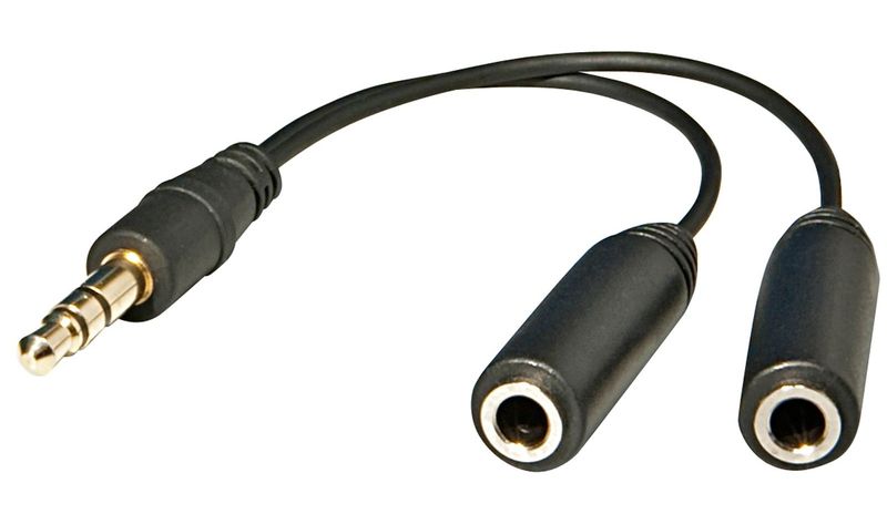 Kanex 3.5mm Black Stereo Splitter Cable