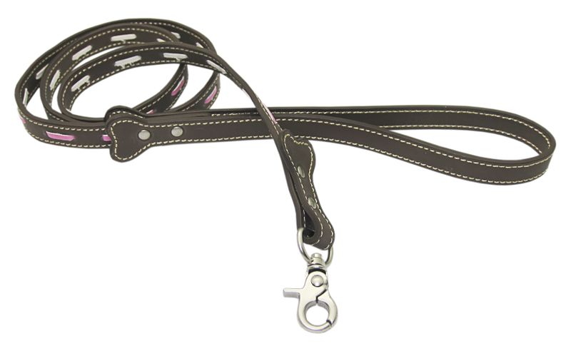 Pucci - Leather Lead - Brown - Small (112cm x 1.5cm)
