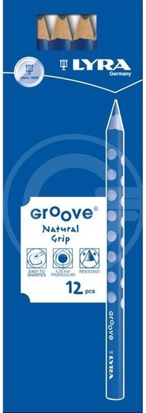 Lyra Groove 12 B Graphite Pencils