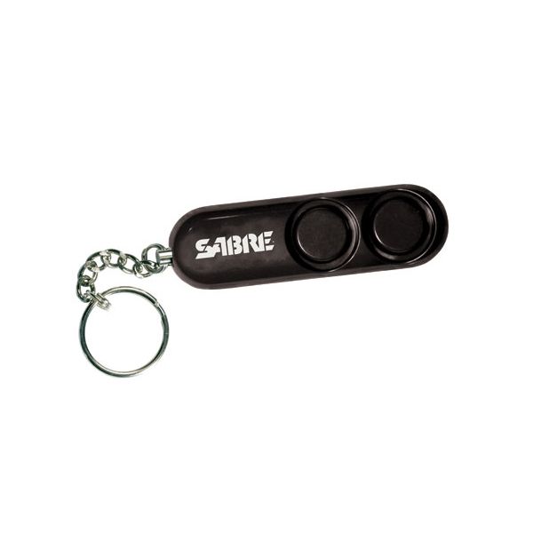 Sabre Red Personal Alarm with Key Ring - Black