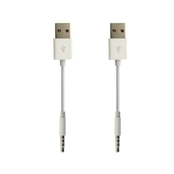 CableKiosk Apple iPod Shuffle USB Cable (2 Pack)
