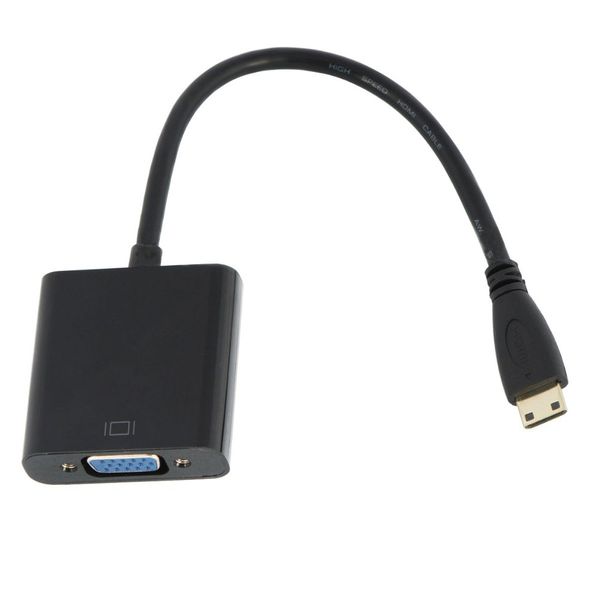 Raz Tech Mini HDMI to VGA Adapter Cable - Black