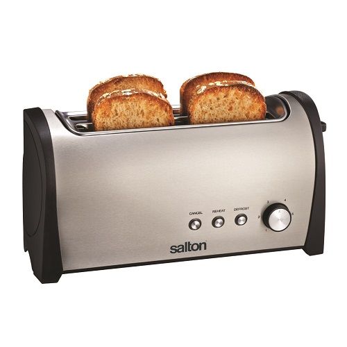 Salton - 4-Slice Stainless Steel Toaster