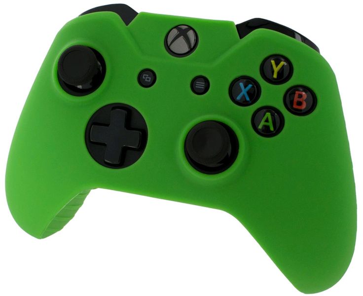 Pro Soft Silicone Protective Cover with Ribbed Handle Grip [Green] /Xbox One