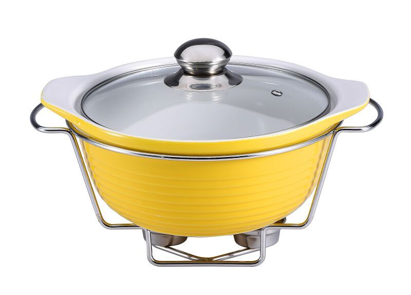 Wellberg - Round Food Warmer - Yellow