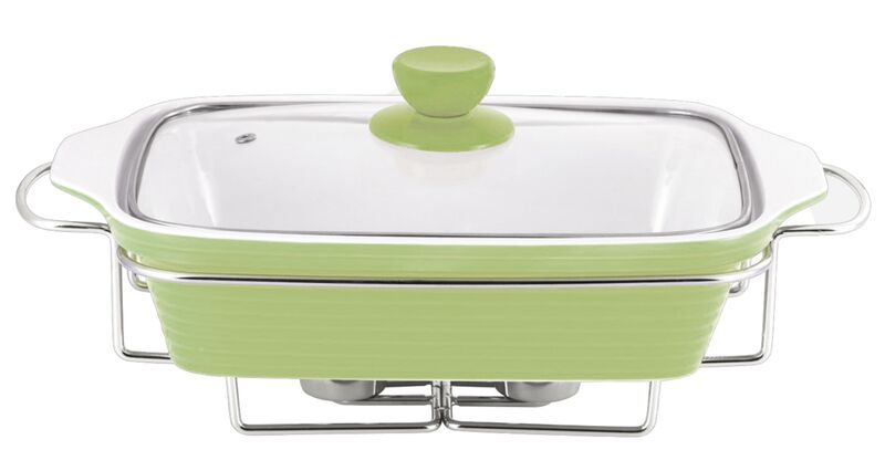 Wellberg - Rectangle Food Warmer - Green