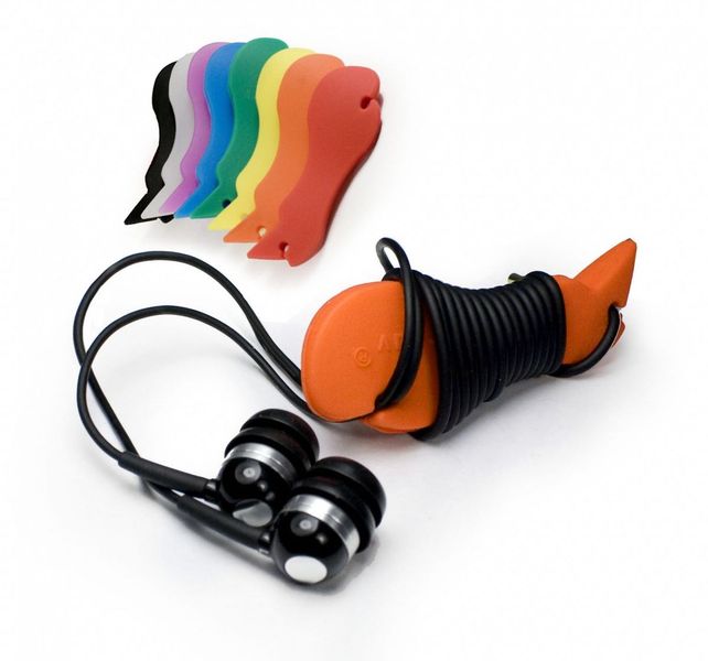 Tuff-Luv Earphone Cable Ties - Orange