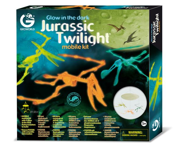 Geoworld Jurassic Twilight Mobile Kit Glow In The Dark