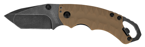 Kershaw Knives Shuffle 2 Folding Knife - Tanto Tan Blackwash