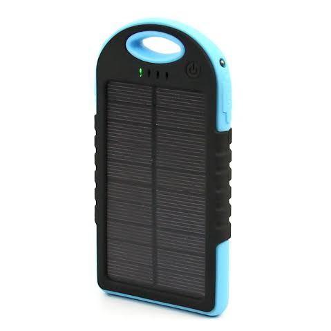 5000Mah Portable Waterproof Solar Charger Dual Usb External Battery Power Bank