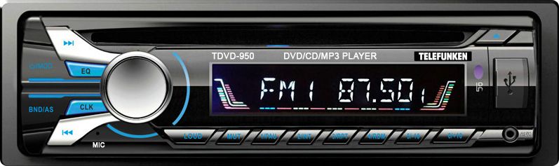 Telefunken TDVD-950 Detachable Car Bluetooth DVD Frontloader