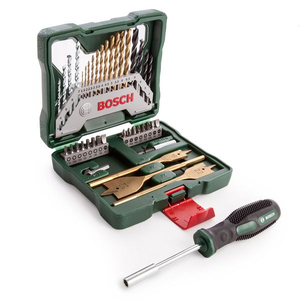 Bosch - 40-Piece Drill Bit Set and Hand Screwdriver