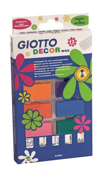 Giotto Decor 12 Wax Blocks