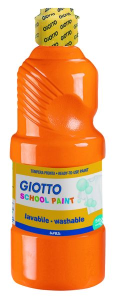 Giotto School Paint 500ml - Orange
