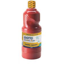 Giotto School Paint 500ml - Scarlet Red