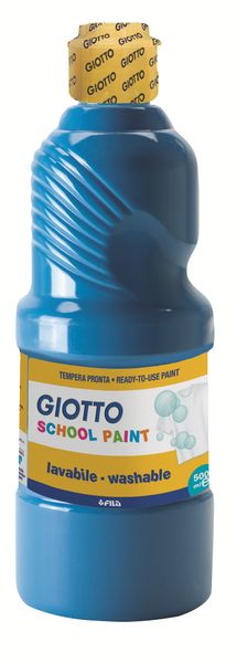 Giotto School Paint 500ml - Cyan