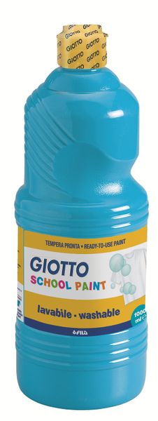 Giotto School Paint 1000ml - Cyan
