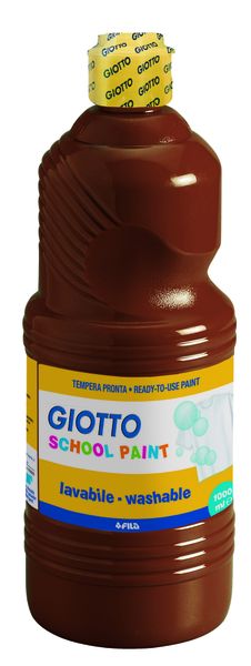Giotto School Paint 1000ml - Brown