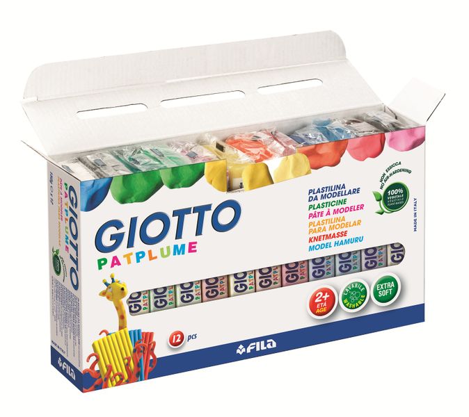 Giotto Patplume Modelling Clay - 12 x 150g