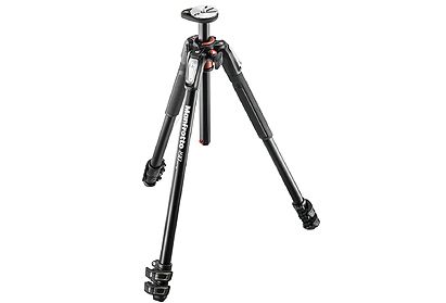 Manfrotto 190 Aluminum 3-Section Tripod Black