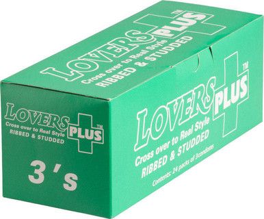 Lovers Plus Ribbed &amp; Studded - 24x 3