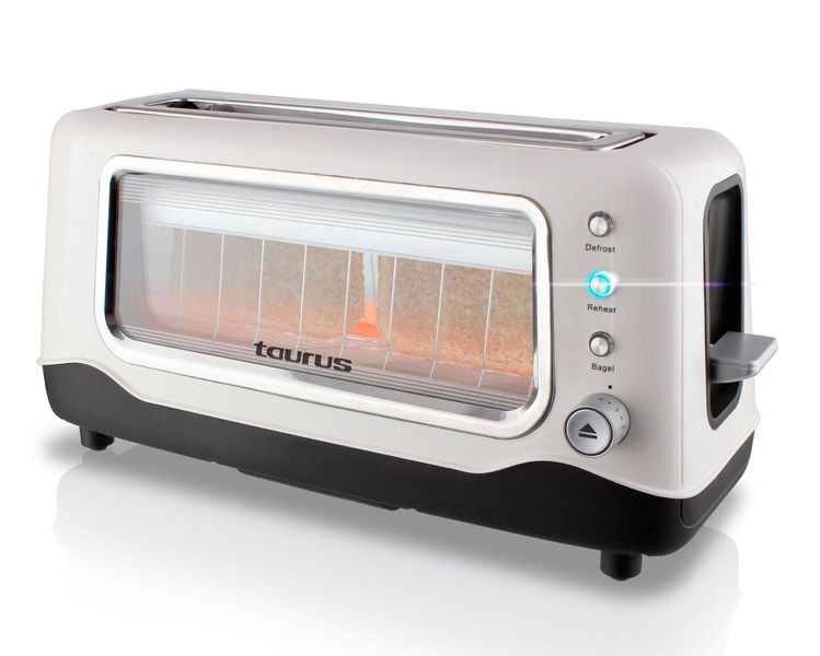 Taurus - 2 Slice Tostadora Vidre Glass Toaster