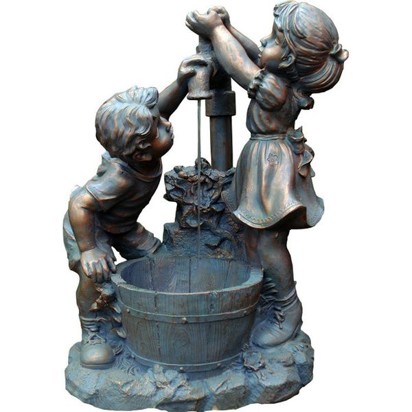 Solar Water Feature Jack &amp; Jill