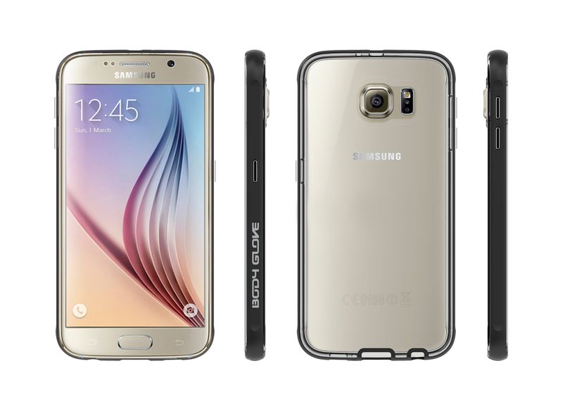 Body Glove Clownfish Aluminum Case for Galaxy S6 - Clear &amp; Black