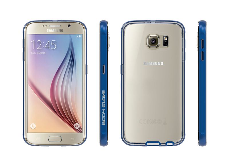 Body Glove Clownfish Aluminum Case for Galaxy S6 - Clear &amp; Blue