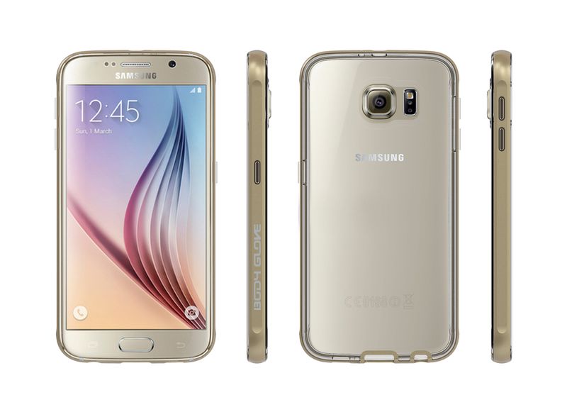 Body Glove Clownfish Aluminum Case for Galaxy S6 - Clear &amp; Gold