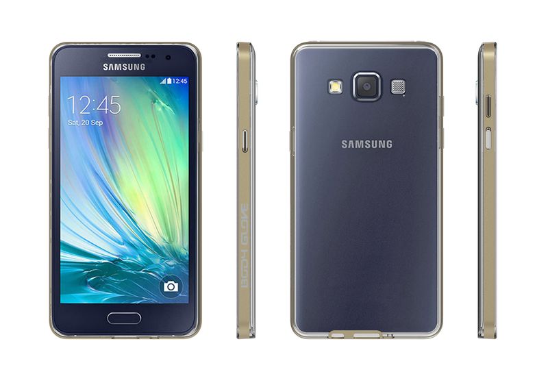 Body Glove Clownfish Aluminum Case for Samsung A5 - Clear &amp; Gold