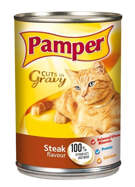 Pamper - Adult Steak Flavour Cuts In Gravy - 385g