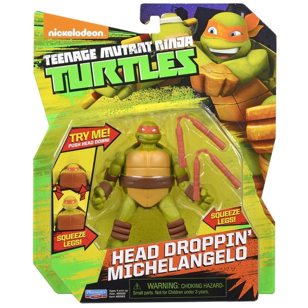 Teenage Mutant Ninja Turtle Basic Figure - Head Droppin' Michelangelo