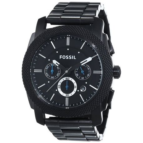 Fossil Men's Machine Black Dial Black Stainless Steel Watch | Buy Online in  South Africa 